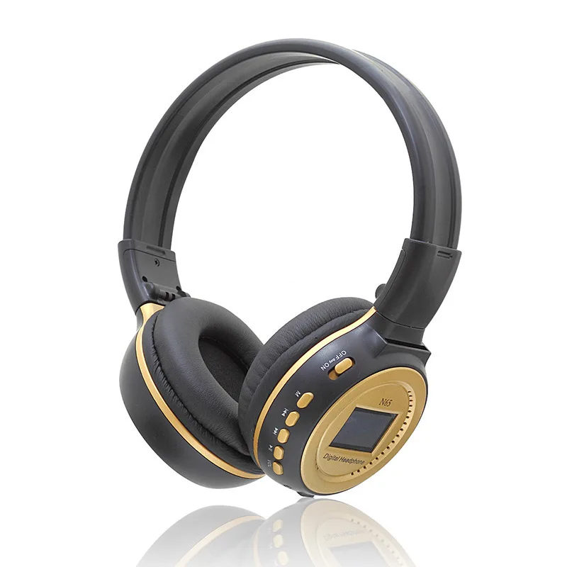 

concise style wireless bluetooth headphone foldable headset accept SD card