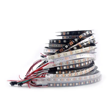 

WS2812B WS2812 Led Strip,Digital Individually Addressable Smart RGB Led Strip,Black/White PCB Waterproof IP30/65/67 1~5m DC5V