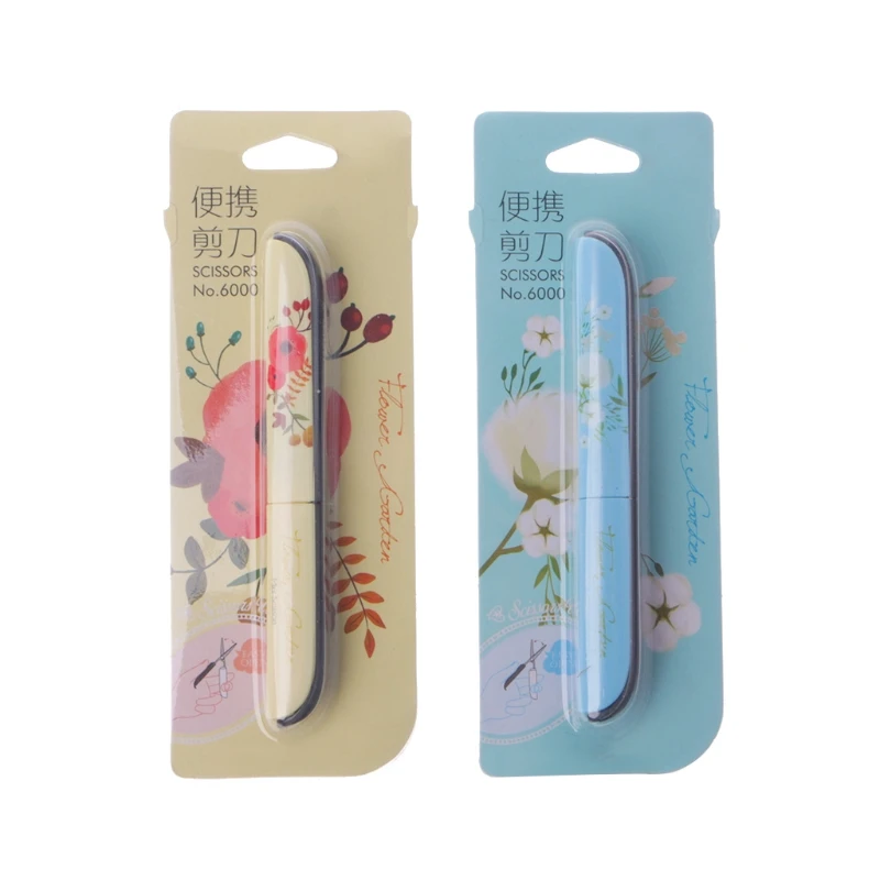 

Creative Flowers Pattern Portable Scissors Stationery Scissors Novelty Scissors W15
