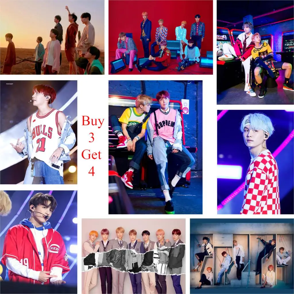 

2018 BTS Kpop Posters High Definition Wall Decoration Music Love Yourself