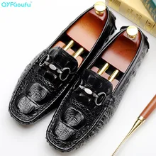 New Fashion Crocodile Pattern Men Dress Shoes Genuine Leather Handmade Loafers Men's Flats Party And Wedding Shoes New Fashion Crocodile Pattern Men Dress Shoes Genuine Leather Handmade Loafers Men's Flats Party And Wedding Shoes