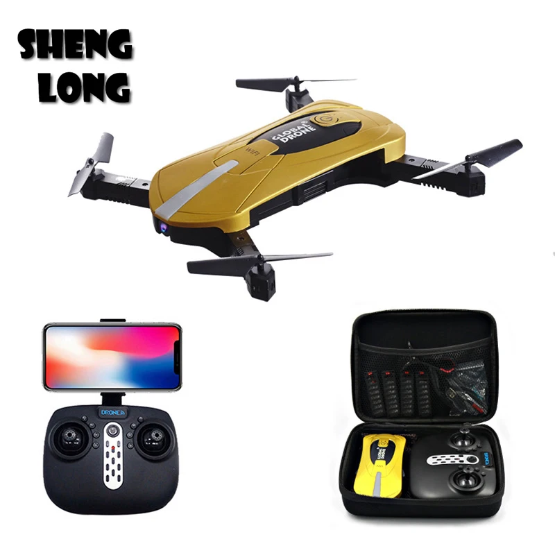 

GW018 Foldable RC Drone 720P with quadrotor With Camera Selfie RC Helicopte Mini The Dron 2MP HD WiFi FPV Professional