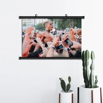 

XXXTentacion Canvas Poster Jahseh Dwayne Onfroy Singer Wall Art Home Decor Modern Single Scroll Painting Living Room Home Decor
