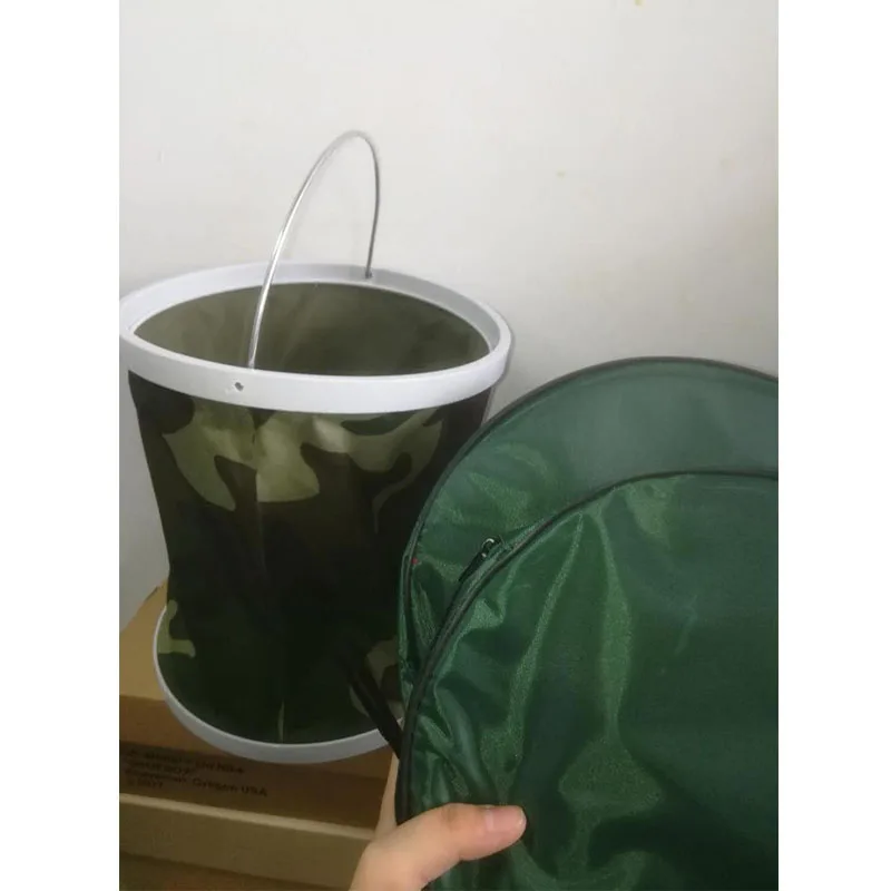 13L многофункциональное портативное складное ведро для рыбалки камуфляжное воды