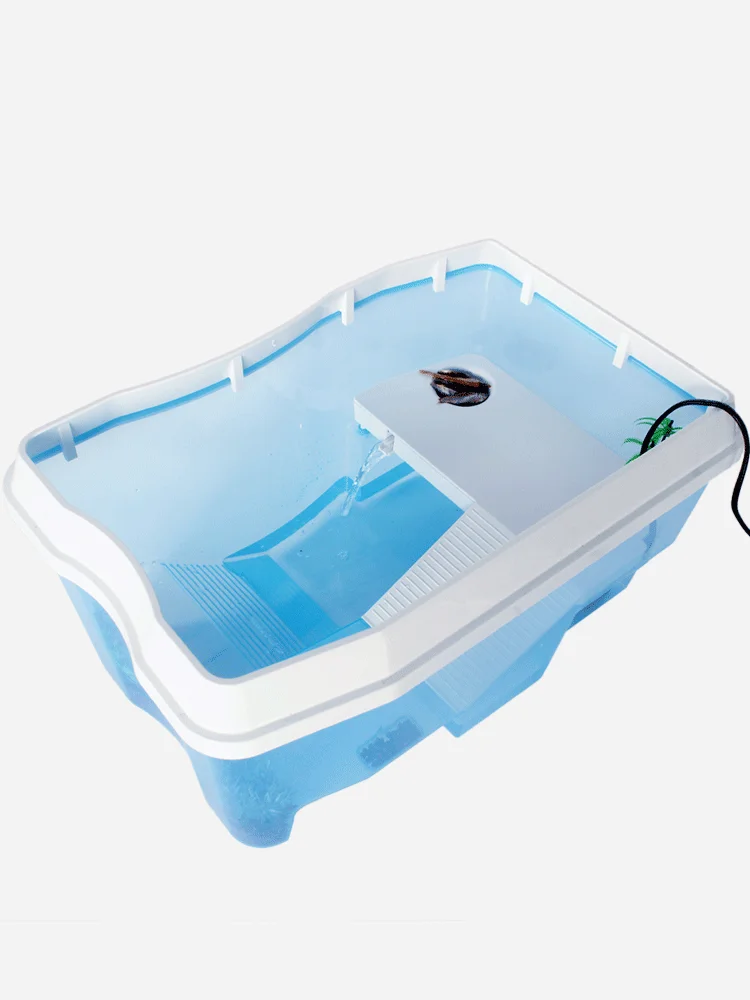

Small Large Turtle Tank Amphibious Tank with Drying Platform To Raise Turtle Special Cylinder Brazilian Tortoise Cylinder