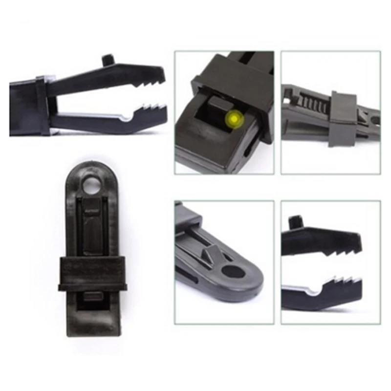 Outdoor Awing Tarpaulin Tarp Tent Clips Multi Function Tent Rope Clip