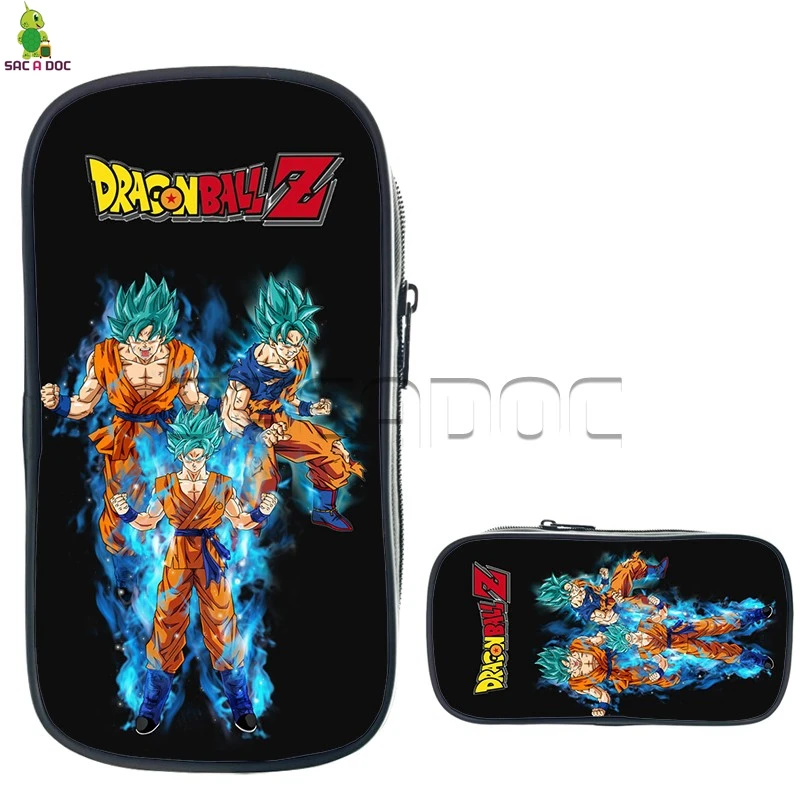 

Dragon Ball Z Cosmetic Cases Super Saiyan Goku Vegeta Frieza Pencil Holder Boys Girls Kids Stationery Supplies Case Pen Pouch