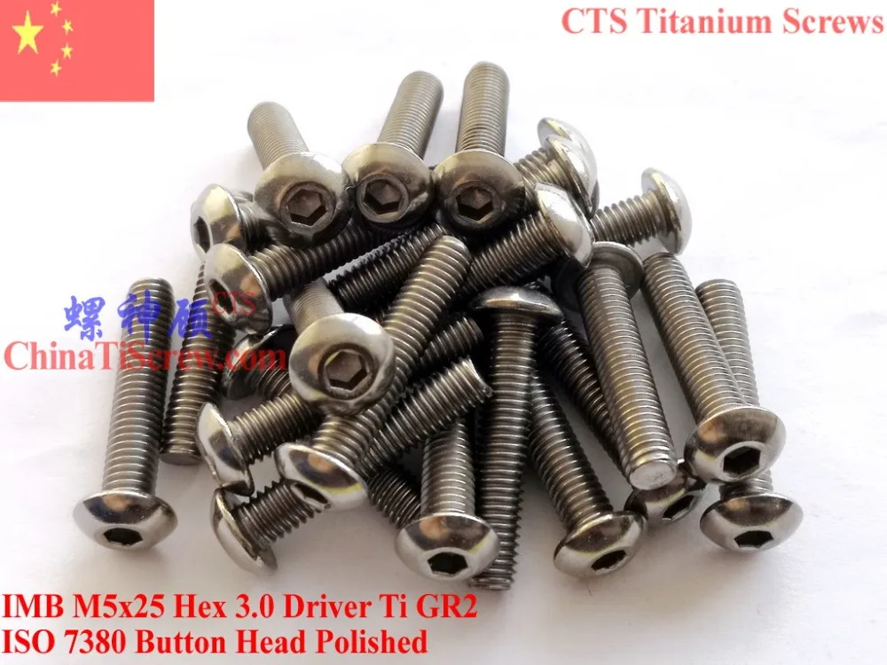 Fully Threaded Rod 24 Overall Length Titanium 1//4-20 Threads