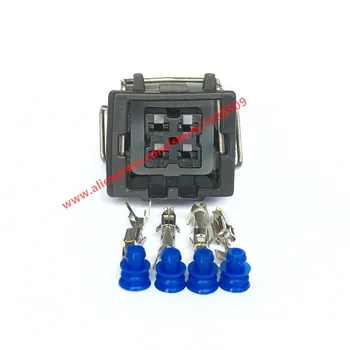 

20 Sets 4 Pin Waterproof Automotive Connector Automotive Air Conditioning Pressure Switch Plug 444524-1 For VW Audi