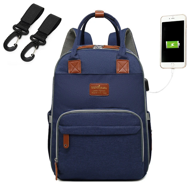  Baby Diaper Bag With USB Interface Large baby nappy changing Bag Mummy Maternity Travel Backpack fo