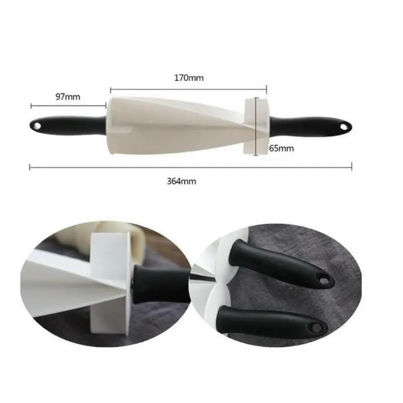 Plastic Handle Rolling Croissant Cutter Pastry Roller Baking Tool for Homemade