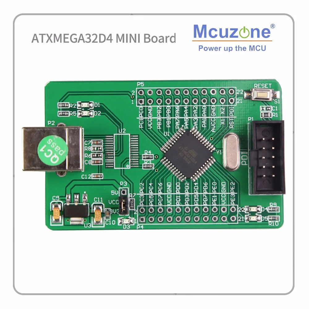 

ATxmega32D4 mini development kit xmega32D4 32D4 2 UART atmel AVR BOARD MICROCHIP PDI MCU IC