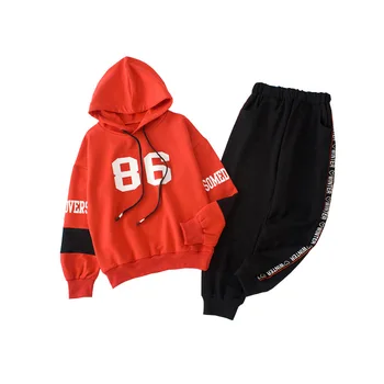 

SFT-032 2018 Hot Sale New autumn Casual girls shirt+pant 2pcs Clothing suits girls soft clothes Kids Sports suits