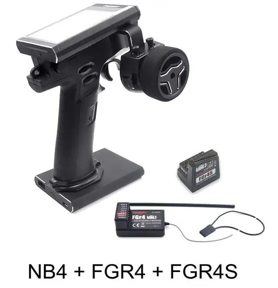 

Flysky FS NB4 2.4G 4CH Noble Radio Transmitter w/ FGR4 FGR4S 2pcs receivers HVGA 3.5" TFT Color Screen for RC Car Boat