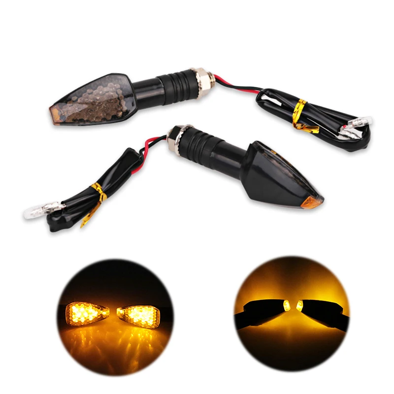 2Pcs1Pair Universal Amber Led Motorcycle Turn Signal Indicator Light Front Back Moto Motor Lamp Black huismerk kopen in de aanbieding 2Pcs1Pair Universal Amber Led Motorcycle Turn Signal Indicator Light Front Back Moto Motor Lamp Black huismerk kopen in de aanbieding
