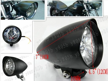 

Motorcycle Aluminum Bullet 4.5" Headlight light For Honda Yamaha Suzuki Kawasaki Street Bobber Custom Chopper Cruisers