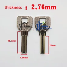 10 шт. JC050 Болванка для ключа для мотоцикла полукруглая Однорядная медная Болванка для ключа для мотоцикла