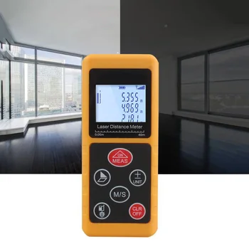

Handheld GPS Laser Rangefinder 40m Laser Ruler Level Electronic Instrument Equipment Ruler Room Device Distance Tester