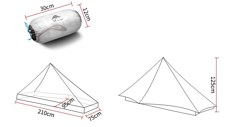 3F UL GEAR LanShan 2 человек наружная Сверхлегкая палатка для кемпинга 3 сезона профессиональная 15D Silnylon Бесшумная палатка
