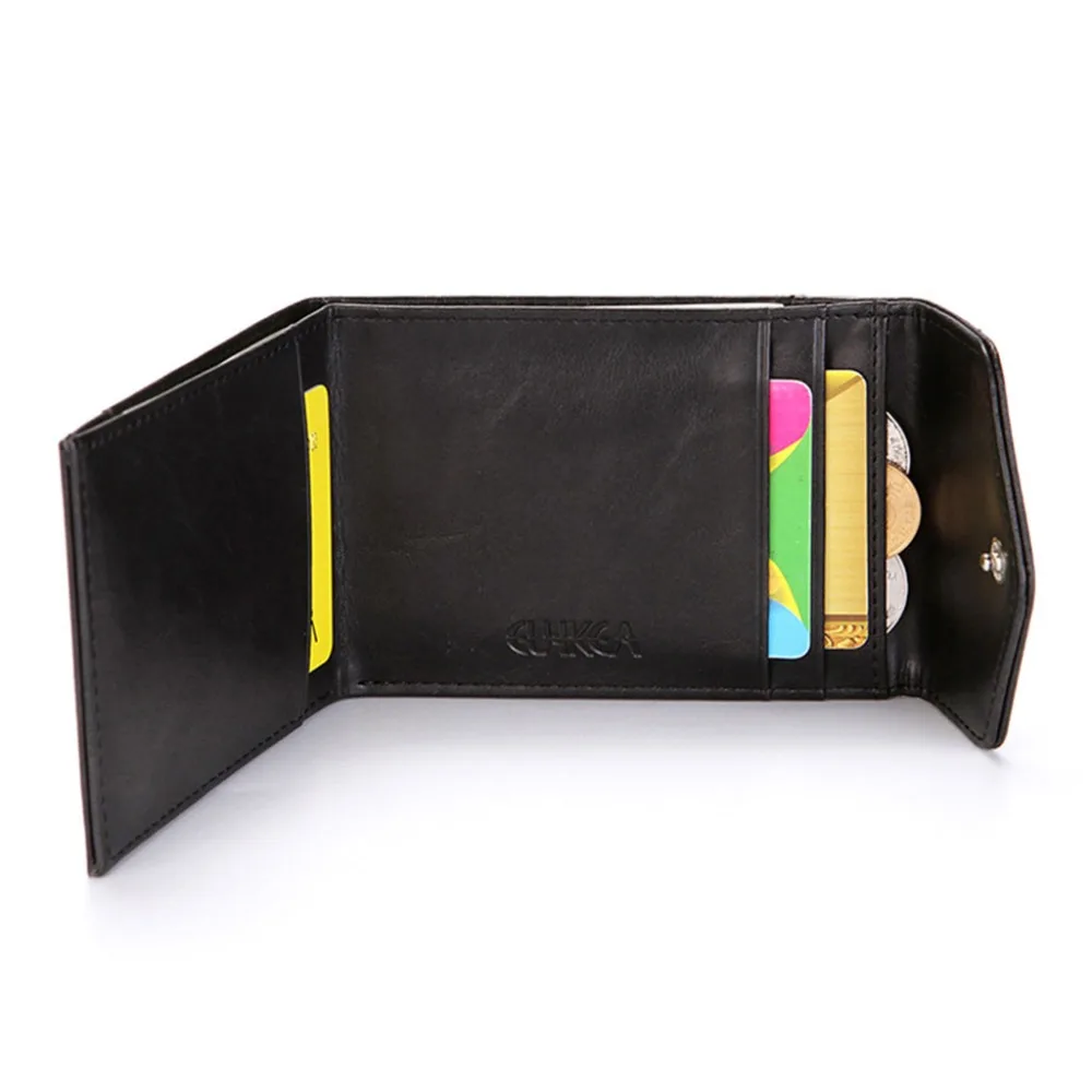RFID Блокировка кожа ID кредитной держатель для карт Карманный Бизнес-чехол тонкий кошелек бумажник для мужчин женщин 11x1x7,8 см