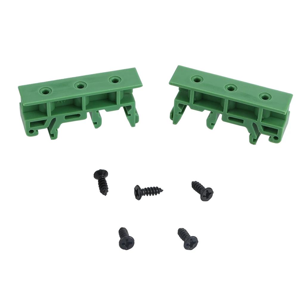 

1 Set Electrical Equipment Connectors PCB Din C45 Rail Adapter Circuit Board Mounting Bracket Holder 35mm with Screws Connectors