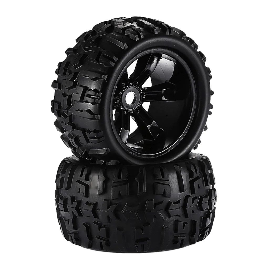 2 Pieces 1/8 Climbing RC Car Truck Wheels Tires for HSP HPI E-MAXX Savage LRP Spare Parts