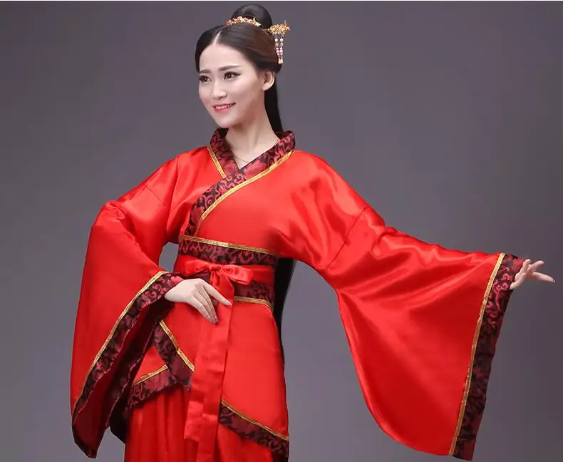 Женская одежда Hanfu женское китайское платье для выступлений на сцене национальный костюм Hanfu Китайский Hanfu