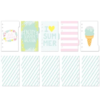

Doki creative summer series personal planner notebooks dividers,cartoon school index papers/separator pages stationery A6 A7