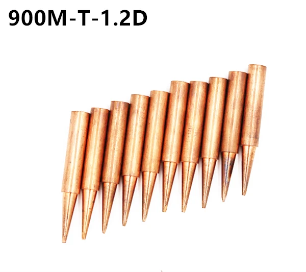 900M-T-1.2D Diamagnetic copper soldering iron tip Lead-free Solder tip 933.376.907.913.951,898D,852D+ Soldering Station