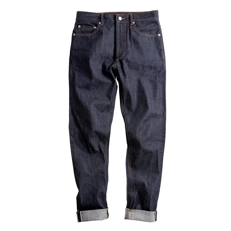 MADEN для мужчин s Big & Tall Regular Fit прямые джинсы с необработанными краями