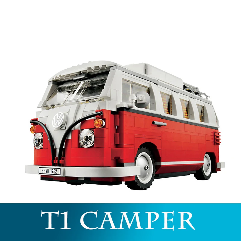 

Compatible LegoINGLYS 10220 1354pcs Technic Series Volkswagen T1 Camper Van Building Block Vehicle Block Bricks Toys