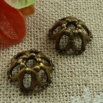 

480 pieces bronze plated nice bead cap 11x5mm #1884