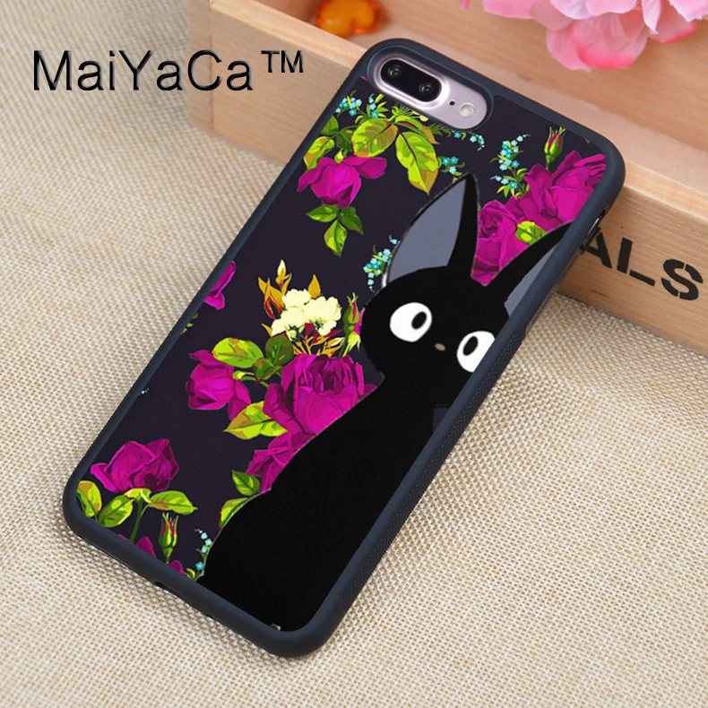 MaiYaCa JIJI CAT ANIME TOTORO CUTE Design Soft TPU Rubber Back Cover