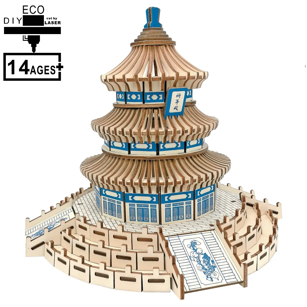 Montessori Educational Learning Creative DIY Laser Cutting 3D