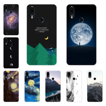Meizu note 9 Case,Silicon Mountain peaks Painting Soft TPU Back Cover for Meizu note9 protect Phone shell Meizu note 9 Case,Silicon Mountain peaks Painting Soft TPU Back Cover for Meizu note9 protect Phone shell