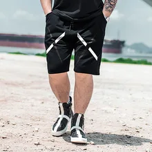 Большие размеры 5XL 6XL 7XL черные мужские летние шорты 3-7