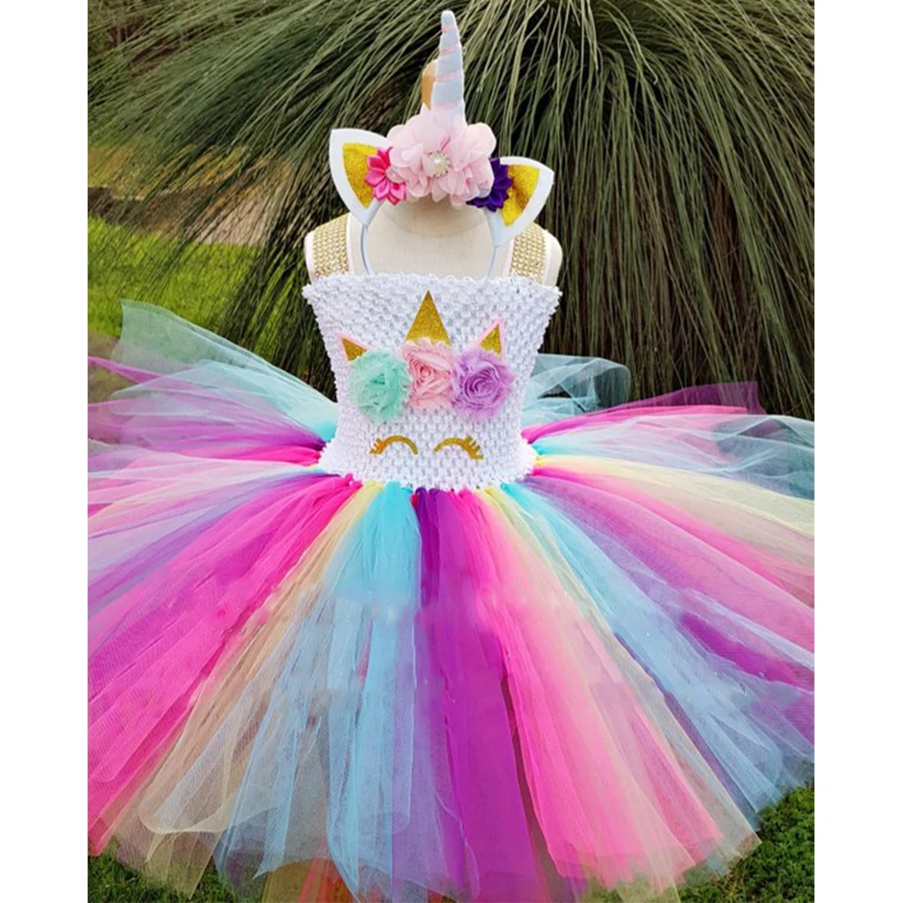 rainbow unicorn tutu