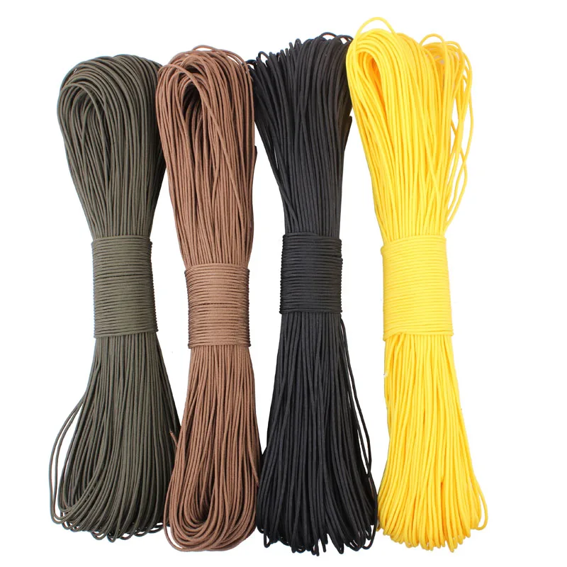 

50meters Dia. 2mm one stand Cores Paracord for Survival Parachute Cord Lanyard Camping Climbing Camping Rope Hiking Clothesline