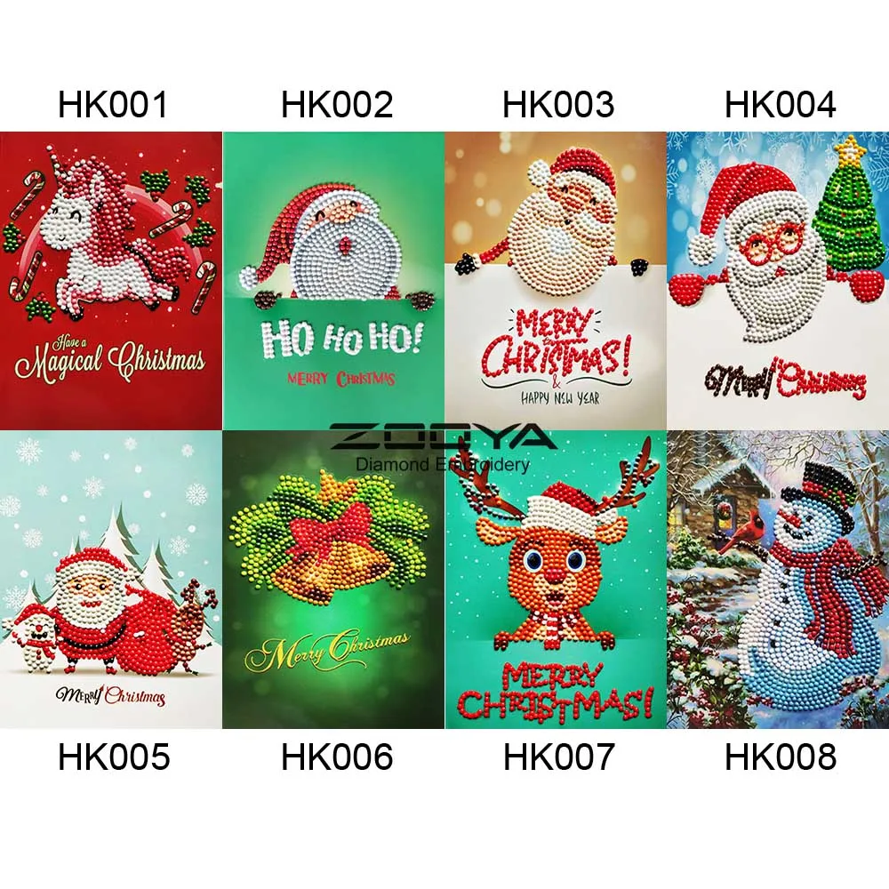

ZOOYA Diamond Painting Greeting Card Christmas Diamond Embroidery Rhinestone Decorative Needlework Sale Diamond Mosaic HK