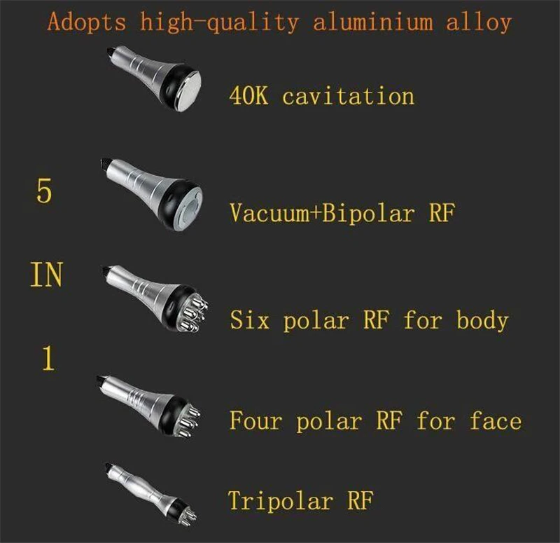 6 в 1 новейшая 40K ультразвуковая липосакция Кавитация машина для похудения триполярная шестиполярная биполярная вакуумная машина высокого качества