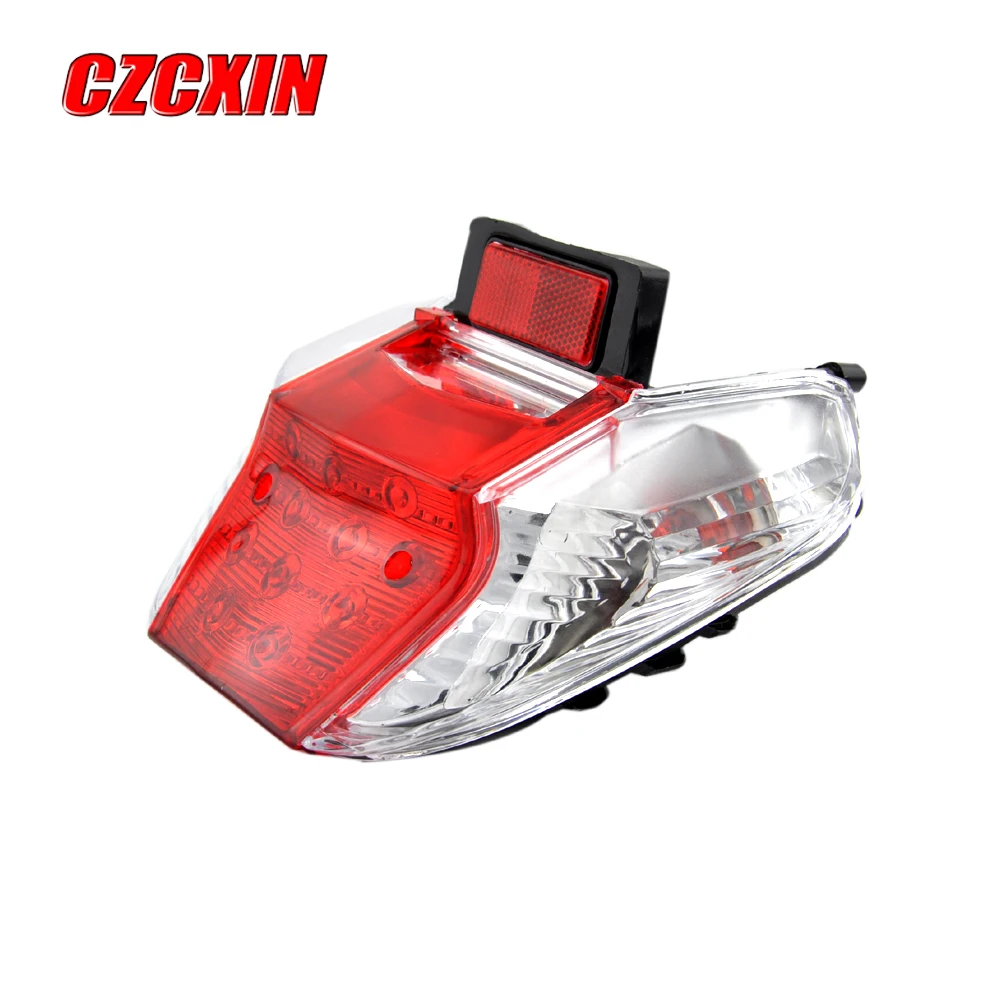 For HONDA WAVE125I WAVE125S SUPRA125X motorcycle tail lamp modified rear lights red turn light stop lamp free shipping