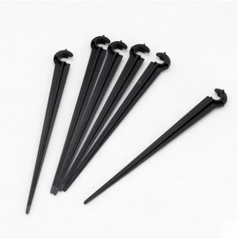 

500pcs 1/4 Inch Hose Bracket Garden Drip Hose "C" Shape Fixed Stems Holder Garden Irrigation Pipe Inserting Ground