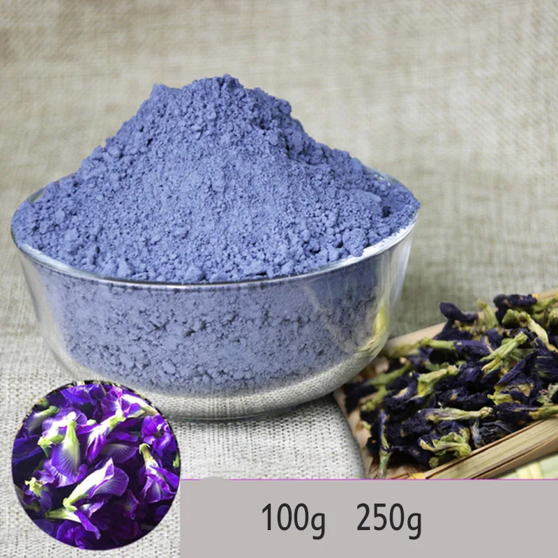 

Simulation Kitchen Toy Thailand Blue Butterfly Pea Powder 100g 250g Clitoria Ternatea Thai Butterfly Pea Tea Vitamin A Toy