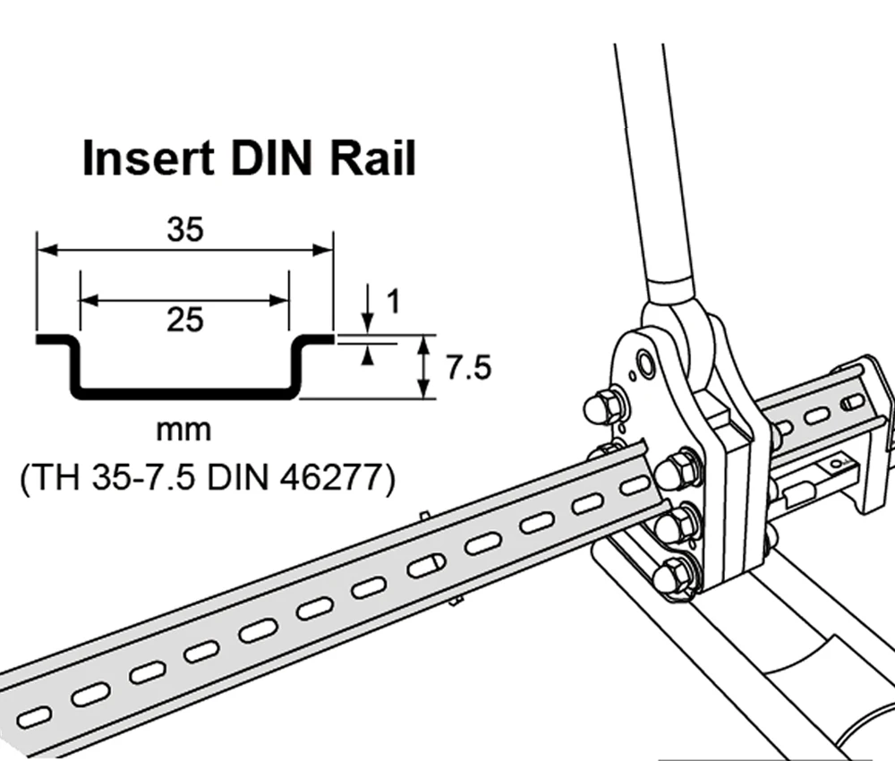 Haicable DC 3615 металла и пластика Din рейку резак|cutter metal|metal cuttercutter din rail |