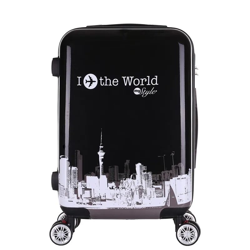 Немой Универсальный блокировка колес паролем поездки чехол, универсальный дорожная сумка для багажа, удобная мода чемодан на колесиках