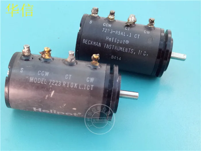 

[VK] Used MODEL 7223 R10K R5K L.1 multi-turn potentiometer with tapped 4-pin switch