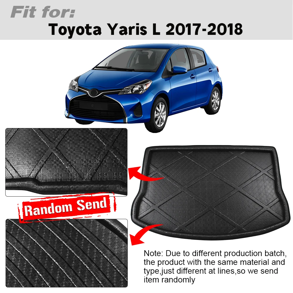Buildreamen2 автомобильный коврик для багажника Toyota Yaris L 2017 2018 поднос поддон обуви