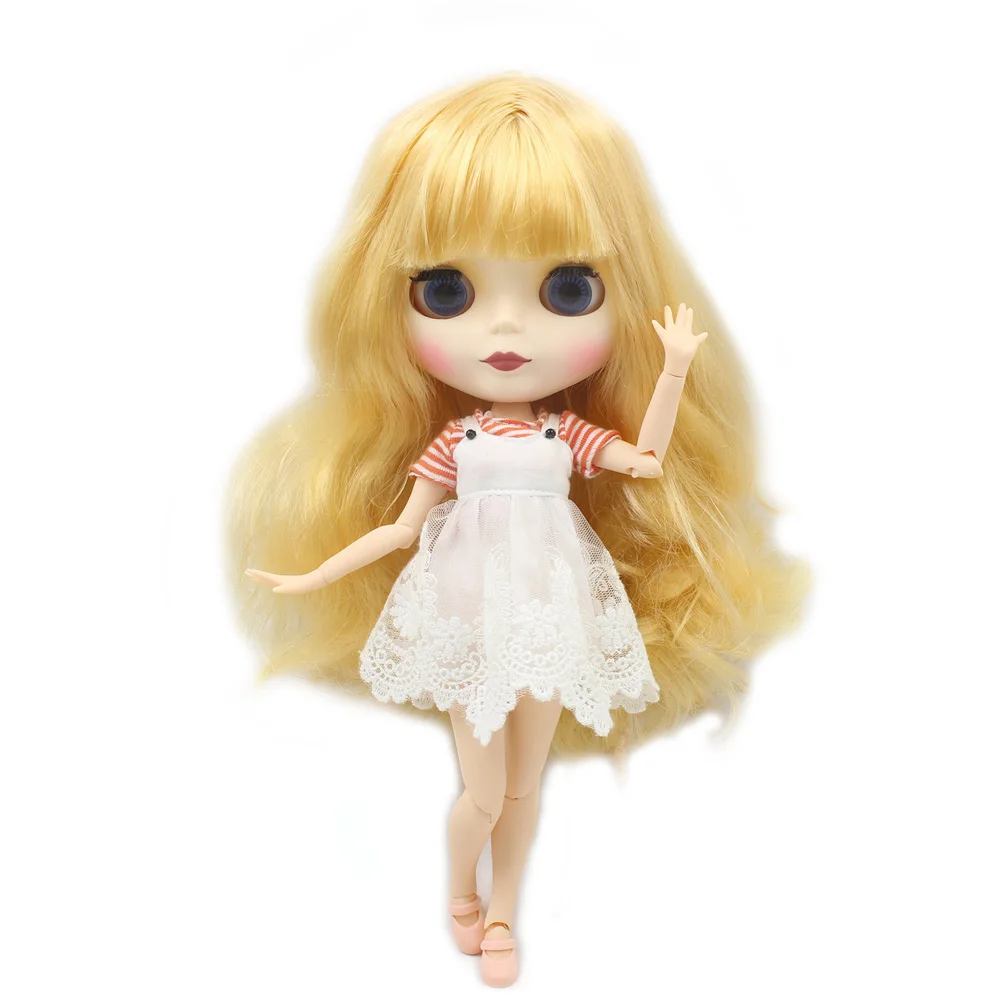 Кукла Blyth ICY DBS для шарнирной куклы № BL3071 с золотыми волосами и матовой кожей 1/6 BJD