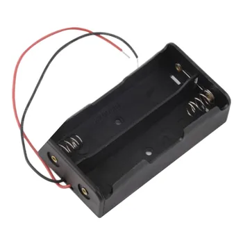 

Black Plastic 18650 Battery Storage Case 3.7V For 2x18650 Batteries Holder Box Container With 2 Slots ON/OFF Switch