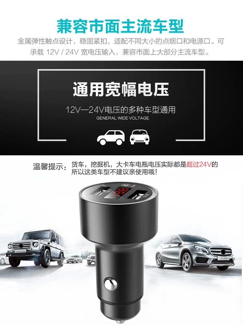 Car Styling LED Dual USB Car Charger For Mercedes.Benz A B C E S CLS CLK CLA GLA GLK SLK 2010 ...